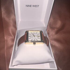 Nine West Women's Leather Strap Watch